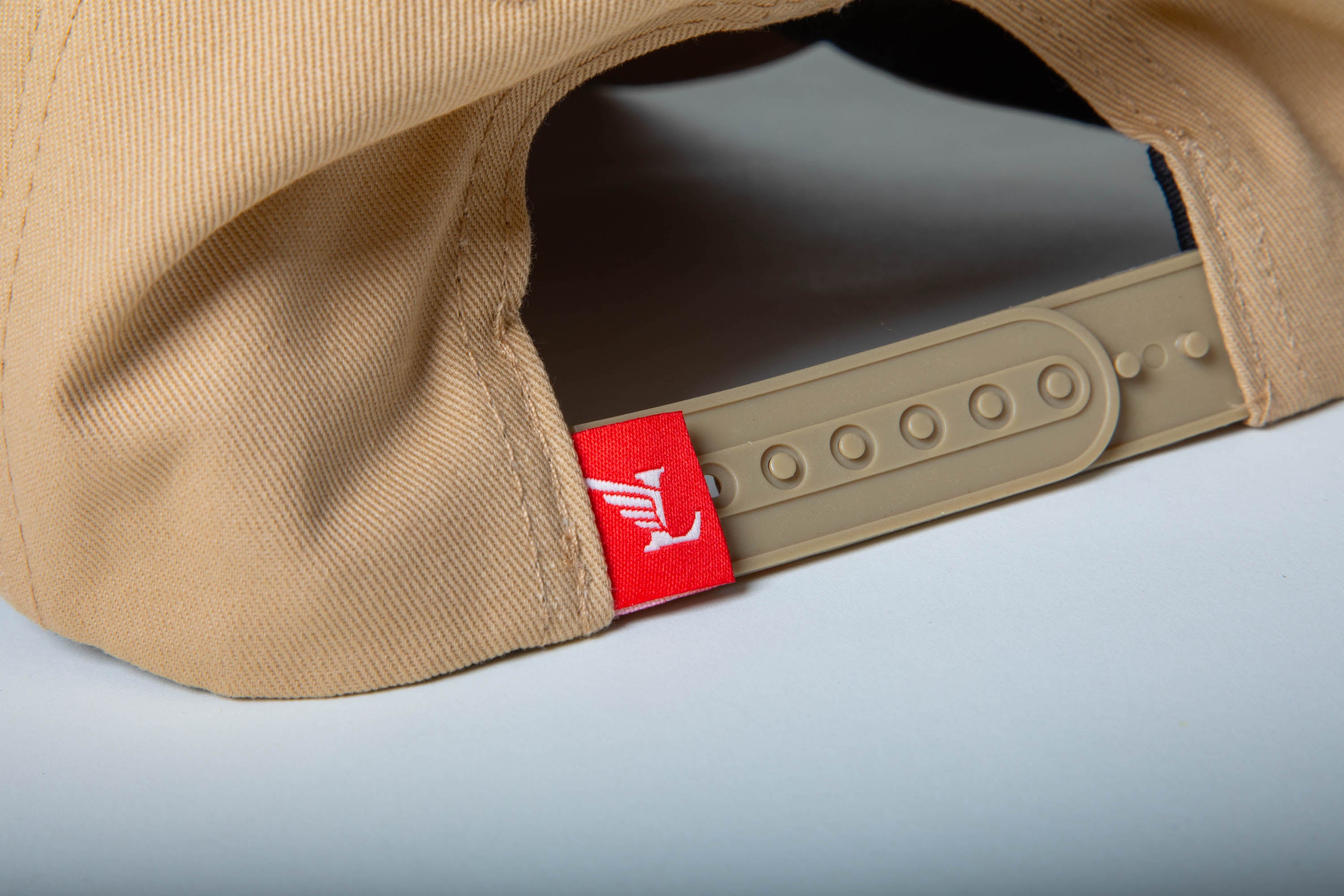 Leucin' Good  Snapback Tan/Red